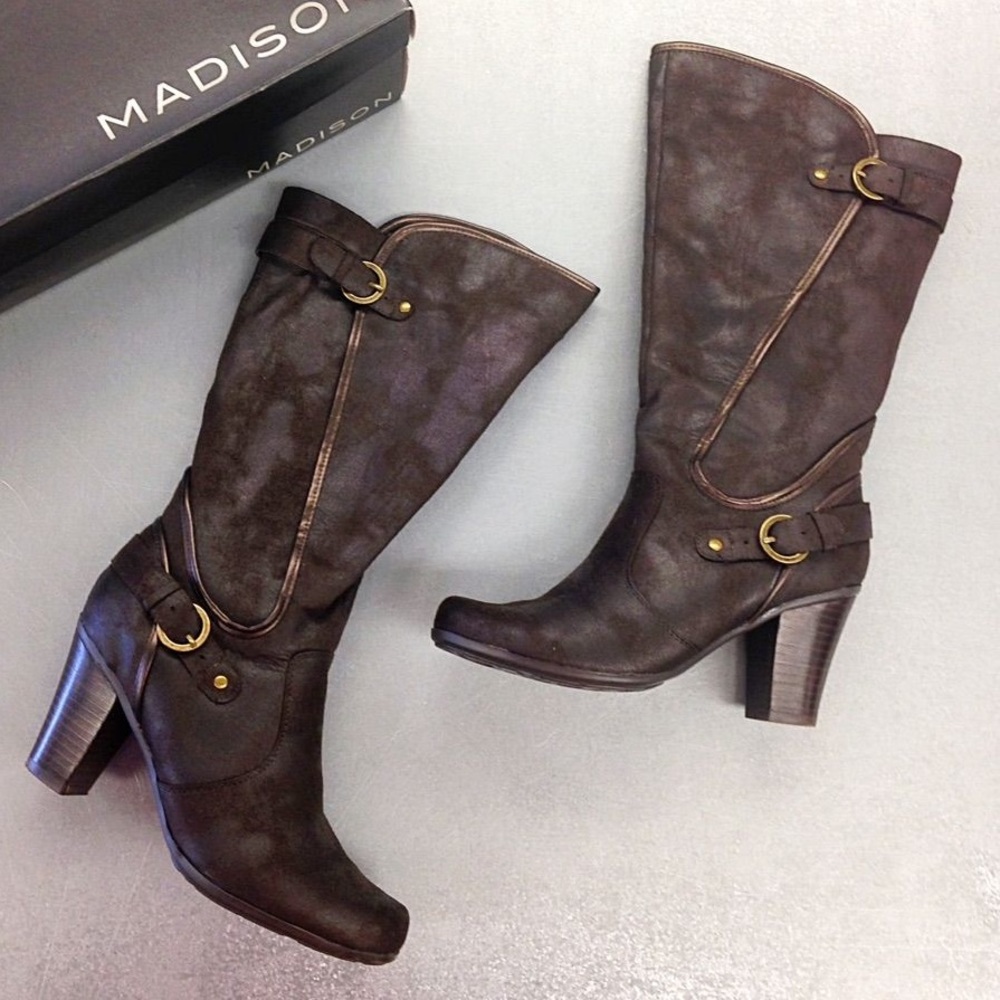 Leather Heeled Boots